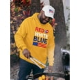 thumbnail image 2 of Red White Blue 4Th Hoodie Men -Image by Shutterstock, Male 3X-Large, 2 of 4