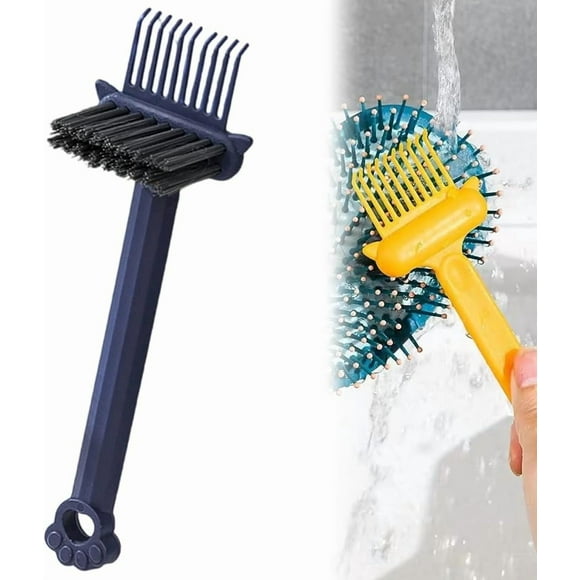 Brosse de Nettoyage pour Chevilles de Voiture 2 en 1, Élimine les Taches de Voiture et les Taches de peines, mini Brosse de Nettoyage à Nettoyer et Certifiée pour Usage Domestique et de Salon (Jaune)
