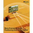 thumbnail image 3 of ULTIMEA Barra de sonido para Smart TV con Dolby Atmos, barra de sonido de potencia máxima de 190 W con subwoofer, barra de sonido de TV con refuerzo de graves, barras de sonido de audio de cine en cas, 3 of 5