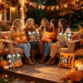 thumbnail image 6 of Coolmade Fall Throw Pillow Covers 18x18 Set of 4, Buffalo Plaid Pumpkin Thankful Blessed Farmhouse Decor, Indoor Outdoor Use for Couch Sofa Porch Thanksgiving Home Decorations, 6 of 7