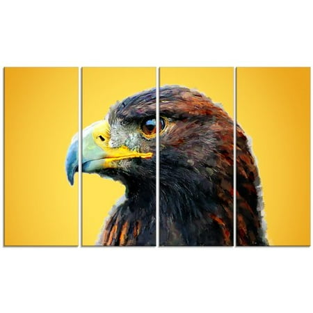 Gold Eagle 4 Piece - Design Art Metal 'Golden Eagle' 4 Piece Graphic Art Set