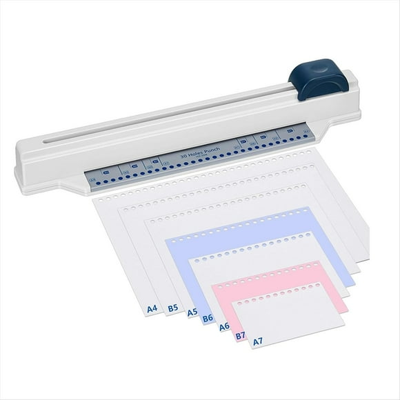 Spiral Binder Desktop Binding Hole Punch for Shop Office A4 A5 A6 A7 B5 B7 Paper Scrapbook with 5 Sheet Punch Capacity,1 x Desktop Binding Punch