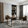 thumbnail image 4 of Home Office Notebook Desk Brown Walnut Particle Material, 4 of 7