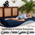 thumbnail image 6 of Giant Convertible Bean Bag Chair Bed for Adults, Folds from Lazy Chair to Floor Mattress – Ideal for Home Office, Relaxing & Sleeping, 6 of 7