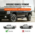 thumbnail image 2 of KFFKFF 6" Side Steps for 2019-2023 Chevy Silverado/GMC Sierra 1500 & 2020-2024 2500/3500HD Crew Cab, Durable 201 Stainless Steel Running Boards, Supports up to 500lbs, Pair, 2 of 9