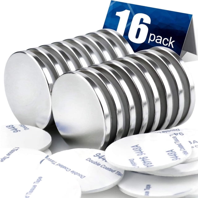 Paquete de 15 imanes utilitarios DIYMAG de 3,2 cm x 0,3 cm, resistentes a discos