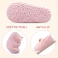 thumbnail image 4 of Pantuflas para Niñas Pequeñas Lefflow Rosas Invierno de Felpa Suave Talla 4.5-5, 4 of 7