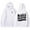 White, variant on CONFREE Men's Hoodie Letter Prints Hoodies For Men Graphic Long Sleeve Thick Casual Pullover Hooded Sweatshirts With Pockets
