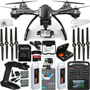 YUNEEC Typhoon G Quadcopter with GB20 Gimbal for GoPro (RTF) & Manufacturer Accessories + Extra 5400mAh Flight Battery + GoPro HERO4 Silver + SanDisk Extreme PRO 32GB microSDHC Memory Card + MORE