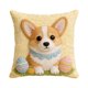 thumbnail image 2 of Fundas de Almohada de Pascua de 18x18 pulgadas, fundas decorativas de conejo y huevo con cremallera oculta para sofá sofá cama Decoración del hogar, 2 of 7