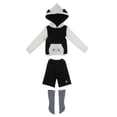 thumbnail image 1 of Sudadera con capucha y a la moda, pantalones, medias, para 1/4 BJD MSD ACCS negro perfke Traje de ropa de muñecas, 1 of 8