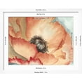 thumbnail image 5 of Art.com Watercolor Poppy II Art Print by Megan Meagher, White Frame Wall Art, 40" x 32", 5 of 5