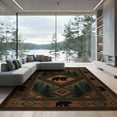 thumbnail image 2 of ODIKA 8'x10' Washable Area Rug Non-Shedding, Easy Care, Southwestern Border Motif Mens Decorations Reindeer Cabin Cowboy Refined for King Size Bedroom Under Bed, Master Suite, 2 of 7