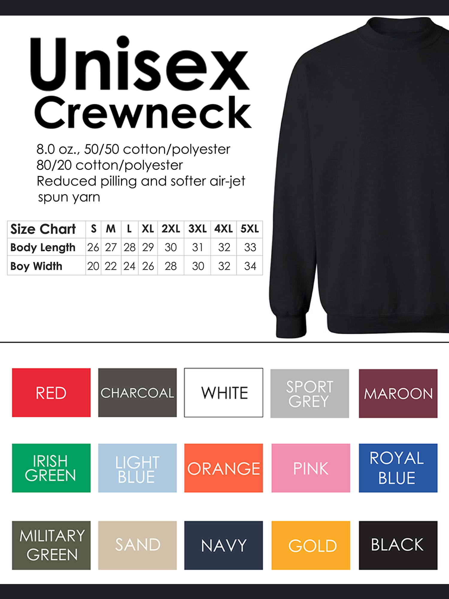 Awkward Styles Black Crewneck for Camper Happy Camper Unisex Crewneck Camper Sweater for Men Happy Camper Crewneck for Women Camping Clothes Happy Camper Crewneck Campers Gifts Sweater for Camper - image 5 of 5