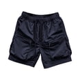 thumbnail image 5 of Women's Quick Dry Hiking Cargo Shorts with Zipper Pockets Lightweight Athletic Shorts for Workout Travel, L, 5 of 6