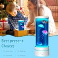 thumbnail image 6 of NUAHRHY Jellyfish Lamp, 17 Color Fantasy Aquarium Night Light, Remote Control&USB Powered Artificial Fish Tank Lamp with Moving Fish, Decoration for Living Room and Office, 6 of 9