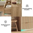 thumbnail image 6 of 8 Drawer Dresser for Bedroom,Modern Dresser with 8 Drawers,Wide Chest of Drawers with Golden Handles,Storage Cabinet with Anti-Tip Straps for Bedroom, Living Room, Closet, 6 of 7