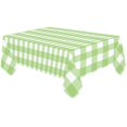 thumbnail image 2 of MYPOP Home Seamless Gingham Checkered Cotton Linen Tablecloth 60x120 Inches, Lime Green Check Desk Sofa Table Cloth Cover for Party Decor, 2 of 6