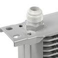 thumbnail image 6 of CROSSDESIGN 19 Row AN10 Universal Engine Transmission Oil Cooler Kit with Filter Adaptor Hose End Silver, 6 of 12