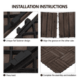 thumbnail image 5 of Smile Mart 12" x 12" Interlocking Wood Flooring Tiles for Indoor & Outdoor, 11pcs, Black, 5 of 9