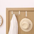 thumbnail image 1 of Sentmoon Behind Door Storage Punch Frees Door Hook Clothes Hanger Door Cabinet Door Rack Clothes Hook Hanger Suitable for Kitchen Bedroom Living Room Study Bathroom Toilet and Office, 1 of 7