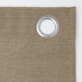 thumbnail image 3 of Archaeo Linen Blend Blackout Grommet Top Curtain, 52"x95", Mocha Brown, 3 of 8
