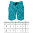 thumbnail image 3 of Colorful Mermaid Board Shorts Aqua Blue Scales Beach Short Pants Trenky Men Pattern Design Swimming Trunks Big Size 3XL, 3 of 5