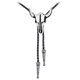 thumbnail image 1 of Lazos de oro para hombres American Cowboy Moda Bolo Ajustable Accesorios de ropa ajustable Etiqueta de estilo occidental Regalo ideal en bolsas Paquete Plata Inevent CE001634-02, 1 of 6
