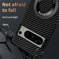 thumbnail image 4 of ELEHOLD Magnetic Case for Google Pixel 9 Pro XL, Compatible with Mag Safe Accessory Carbon Fiber Pattern Ring Kickstand Slim Anti-Scratch Shockproof Case for Google Pixel 9 Pro XL,Blackred, 4 of 7