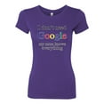 thumbnail image 2 of Wild Bobby, I Don't Need Google My Mom Knows Everything Womens Slim Fit Junior Tee, Purple Rush, Large, 2 of 3