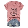 thumbnail image 2 of Faith Hope Love Graphic Tees for Women 2026 Summer Short Sleeve V Neck Positive Inspirational Tshirt, 2 of 3