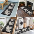 2'x6' Rug Runners for Hallways Kitchen, White Brown Bear Non Slip ...