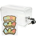 thumbnail image 1 of Clear Suggestion Box Ballot Box Donation Box with Lock for Fundraising Voting Ballot, 1 of 8