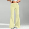 thumbnail image 2 of Womens Sweatpants, Comdrip Women Fashion Casual High Waisted Solid Color Wide Leg Sweatpants Womens Flare Sweatpants Khaki XL, 2 of 6