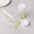 thumbnail image 2 of 18 Pcs Plastic Empty Pill Bottle, 80ml Clear Medicine Prescription Container with Caps for Liquid Solid Powder Vitamin, 2 of 7