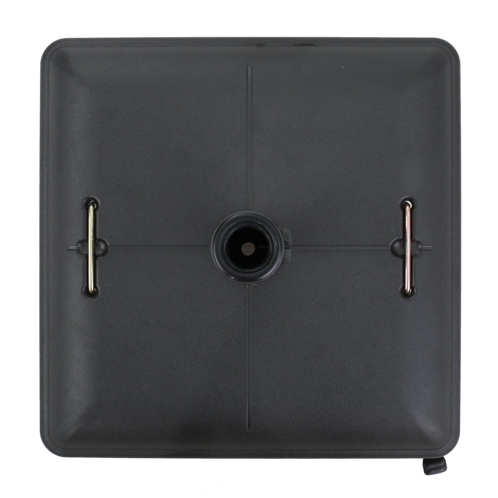 Square Concrete Umbrella Base with Wheels Heavy Duty Outdoor Patio Umbrella Stand with Adjustable Knob Black