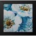 thumbnail image 2 of Boho Hue Studio 20x20 Black Modern Framed Museum Art Print Titled - Blue Flora B, 2 of 5