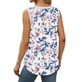 thumbnail image 5 of ZQUUVOU Women's Tank Tops Printed Floral Solid Color Sleeveless Crew Neck Cotton Casual Tee(A-Multicolor,XL), 5 of 7