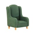 thumbnail image 4 of Sofá miniatura para casa de muñecas, sillón, sofá auxiliar, tela, decoración retro americana Verde, 4 of 9