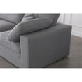 thumbnail image 5 of Meridian Furniture Serene 114" Linen Fabric Modular Sectional in Gray, 5 of 15