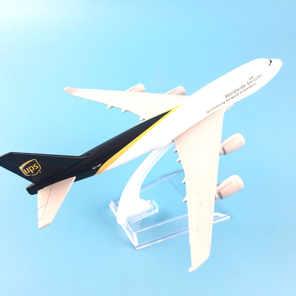 BOEING 747 AEROPLANE UPS COURIER CARGO 16CM METAL PLANE MODEL DIE-CAST DESKTOP