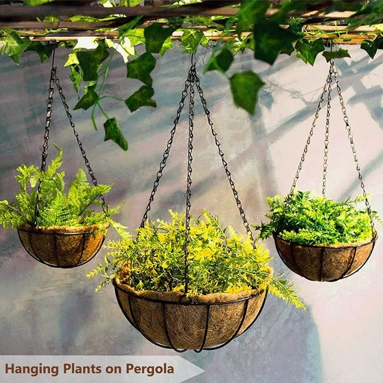 Over the Door Hooks,6 Pack Hanging Plant Bracke,6" Hanging Plant Hook Duty  Organizer for Hanging Potted Plants,Hats,Towels,Shoe Bag- Black