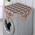 thumbnail image 2 of simhoa Nappe Carrée Chemin de Table Décoration Maison Rouge 60x60cm, 2 of 8