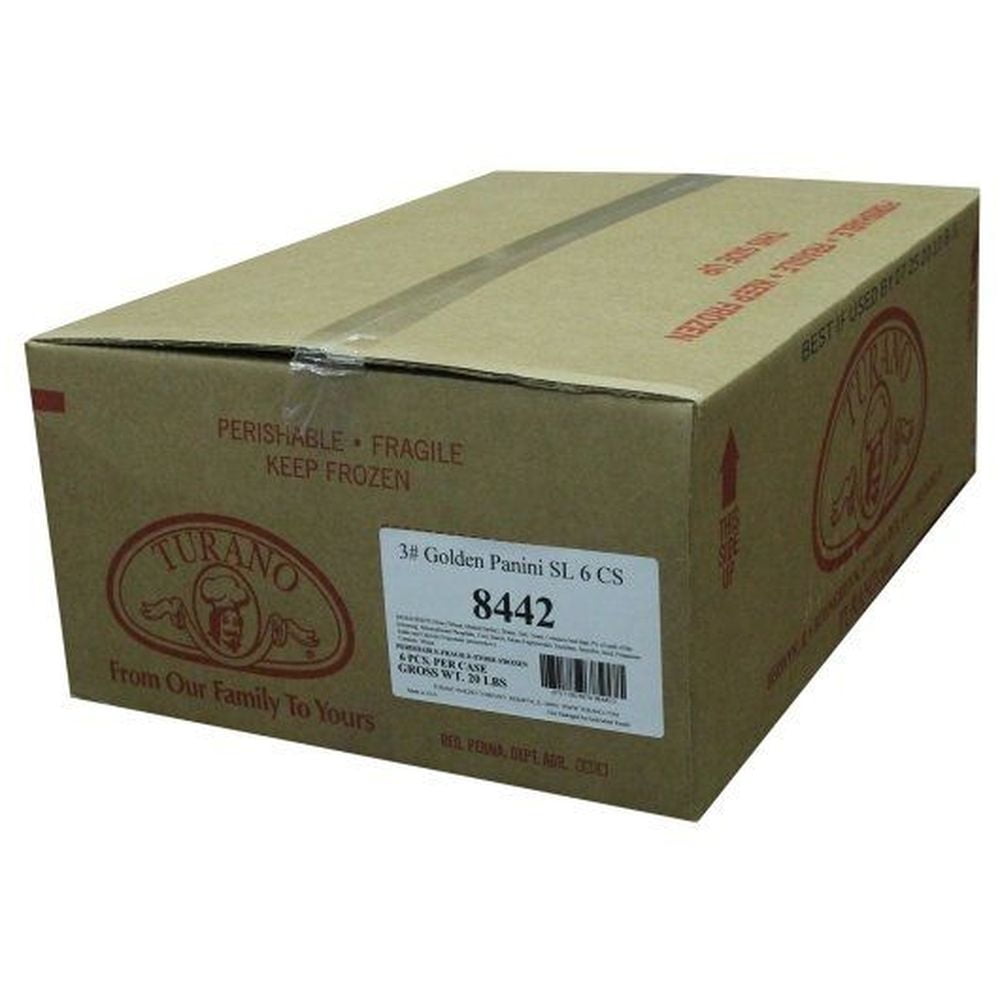 Turano Baking Golden Sliced Panini Bread 48oz (PACK OF 6)