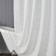 thumbnail image 2 of Xiao Hua Cortinas de ducha para baño, de tela lavable, impermeables, color blanco, 2 of 4