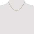 thumbnail image 5 of Auriga Fine Jewelry 10K Yellow Gold 1.4 mm Diamond-cut Round Open Link Cable Chain Necklace for Women 16", 5 of 6