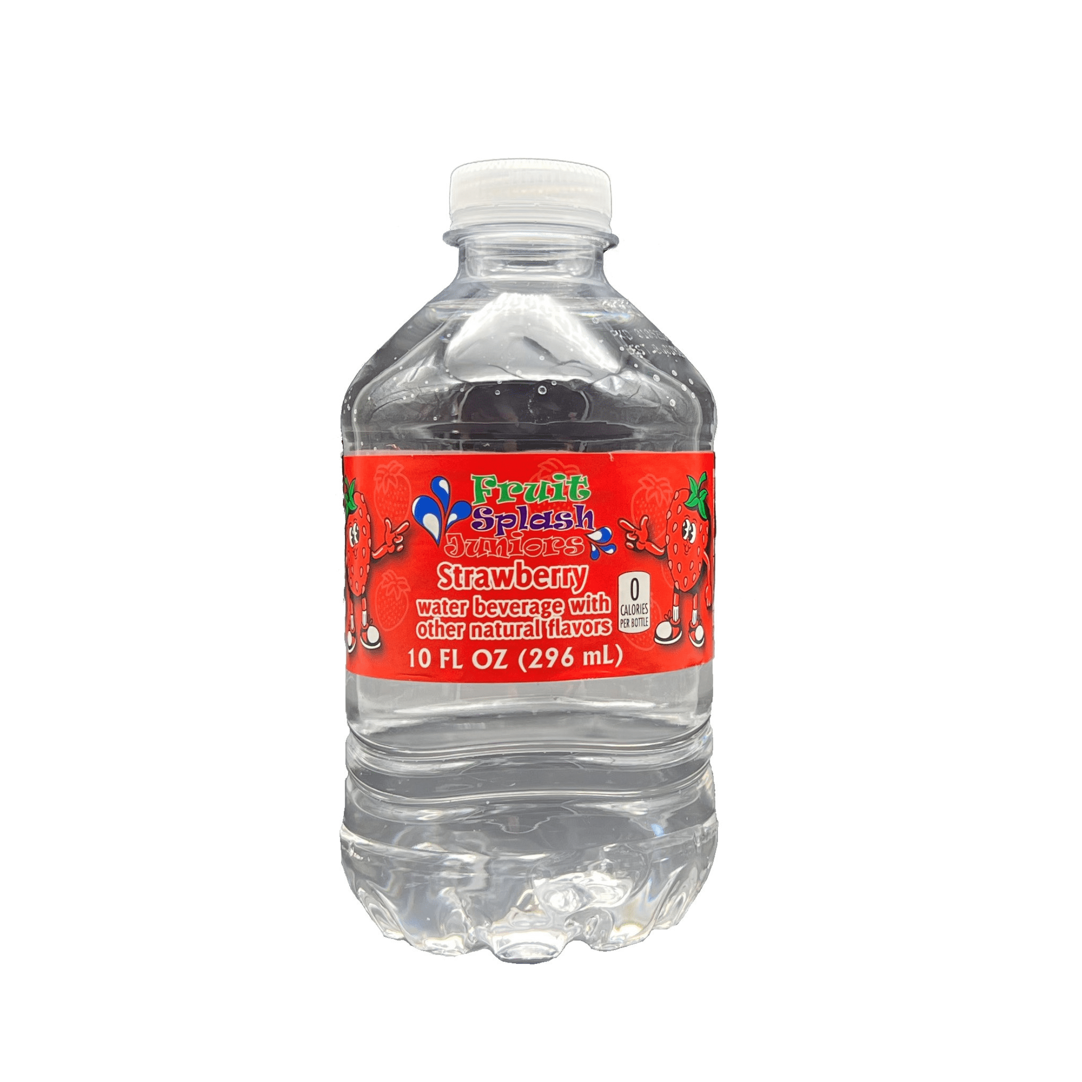 (12 pack) Fruit Splash Juniors, Water Bottles, Strawberry, 10 fl oz, 15 Pack Bottles
