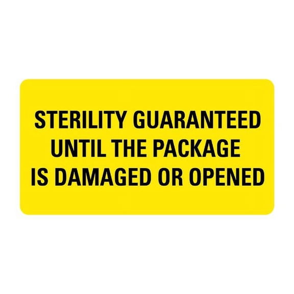 Sterility Guaranteed Labels