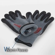 Dex Fit NR450 Grey Work Glove (Nitrile Rubber Coated, Warm Fleece, Medium) - 3 Pairs