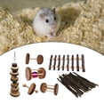 thumbnail image 3 of Juguetes para Masticar Conejo, Juguetes para Masticar de para Mascotas, Pastel de Hierba de Natural para , Chinchilla, , D D Yinane Juguetes de madera para hámster, 3 of 8